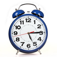 Blue alarm clock