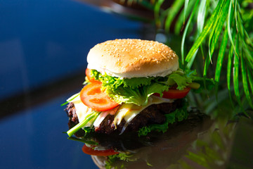 Selbstgemachter Burger