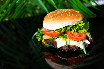 Selbstgemachter Burger