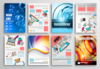 Set of Flyer Design, Web . Brochure Designs, Infographics