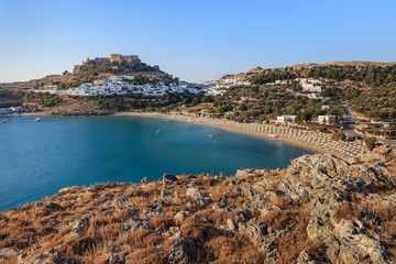 Lindos Castle and village