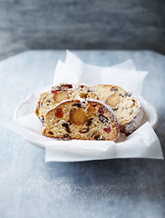 Dresden Christmas Stollen, sliced (Germany)