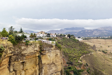 Fototapeta na wymiar The view in Ronda, Spain