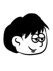 Kind kleiner Junge müde