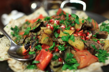 Saj kebab