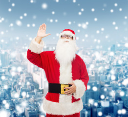 man in costume of santa claus