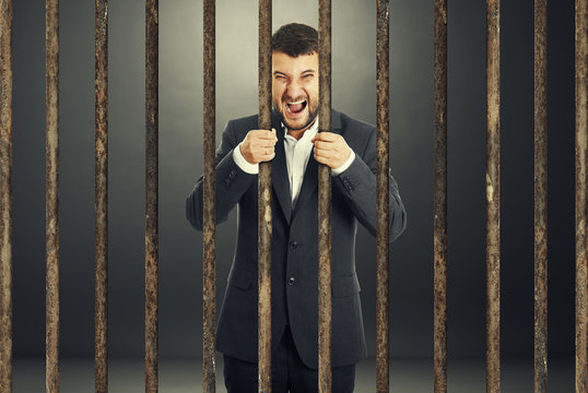 screaming businessman