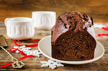 chocolate bread with chocolate chips