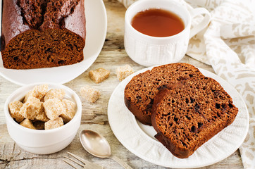 chocolate bread with chocolate chips