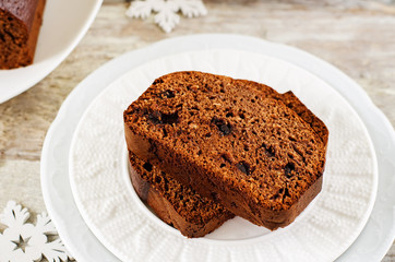 chocolate bread with chocolate chips