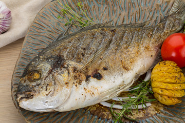 Grilled dorado