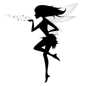 Silhouette of a fairy