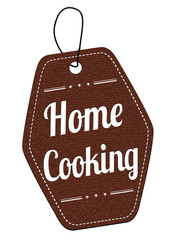 Home cooking brown label or price tag