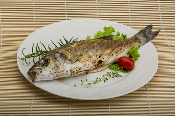 Grilled seabass