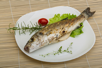 Grilled seabass