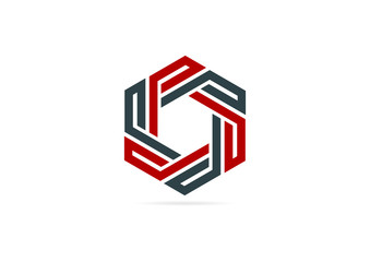 business cube logo design.