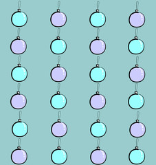 Christmas balls texture