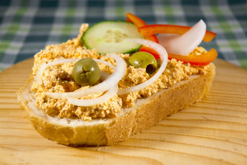 Liptauer cream on bread