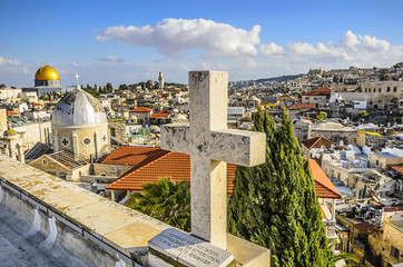 Obraz premium Jerozolima, Izrael Stary gród miasta