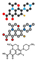 Levofloxacin antibiotic drug (fluoroquinolone class)