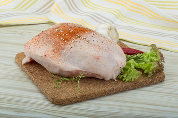 Raw chicken breast