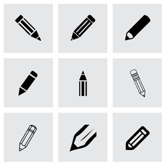 Vector pencil icon set