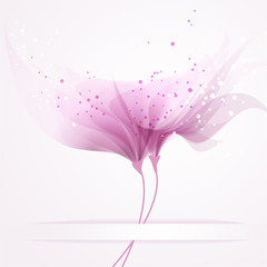 vector background with soft flowers