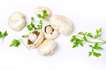 white champignon