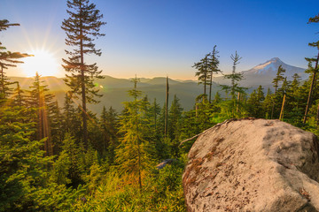 Beautiful Vista of Mount Hood in Oregon, USA.