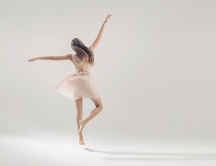 Young talented athlete in ballet dance