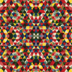 Triangular Mosaic Colorful Background