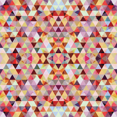 Triangular Mosaic Colorful Background