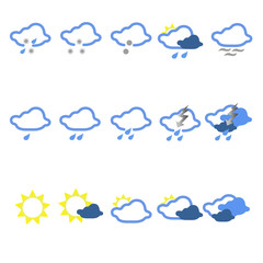 Obraz premium weather vector