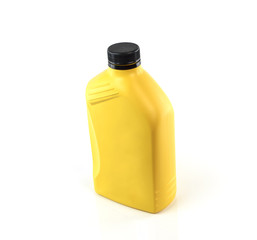 Lubricants , Motor oil bottle isolated on white background