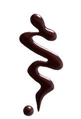 Dark purple color abstract shape nail varnish