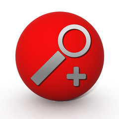 Fototapeta premium search circular icon on white background