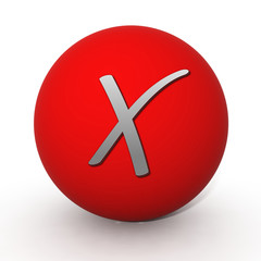 Obraz premium check circular icon on white background