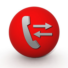 calls circular icon on white background