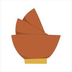 three bowls inserted into one another, a stack of bowls