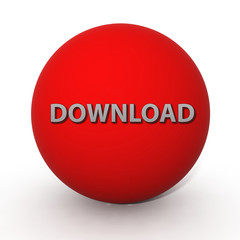 download circular icon on white background