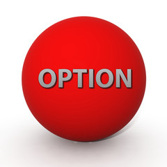option circular icon on white background