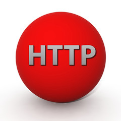 http circular icon on white background