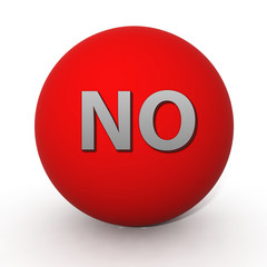 no circular icon on white background