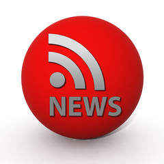 News circular icon on white background