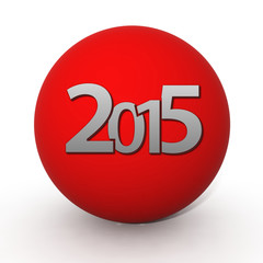 2015  circular icon on white background