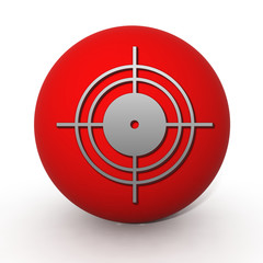 Target circular icon on white background