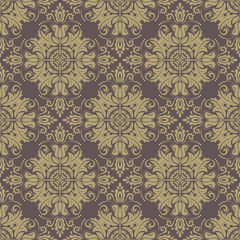 Damask Seamless Vector Pattern. Orient Background