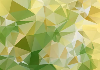 Foto auf Acrylglas green yellow abstract polygonal background © igor_shmel