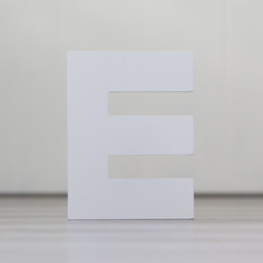 One letter - E