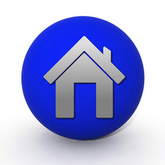 home circular icon on white background
